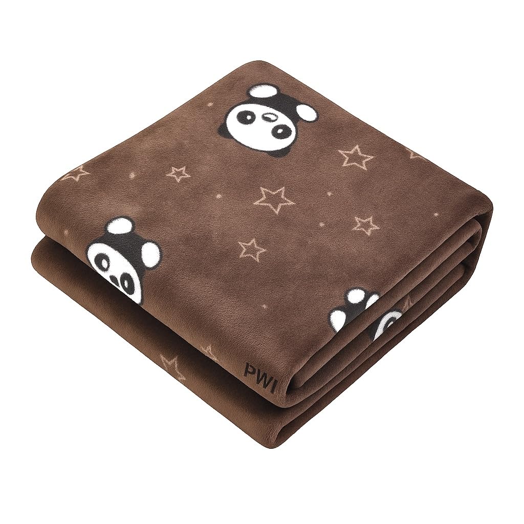 PWI Supersoft Baby Blanket Wrapper for Newborn | 30x40 inches | Lightweight AC Blanket for 0-2 Years | Ultra Soft & Skin-Friendly | Pack of 1-D Brown-image-16