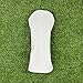 Oyolan Solid Color Golf Head Covers - New PU Blank (Green/White/Black) for 1-3-5-UT Woods, Simple Classic Style White Driver Driver