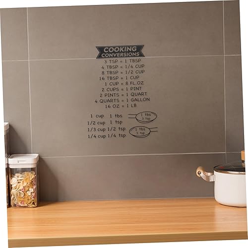 Miniatura 6 de Pegatinas de medición para hornear Herramientas de utilidad de cocina Guía de cocción de conversión de medición fácil