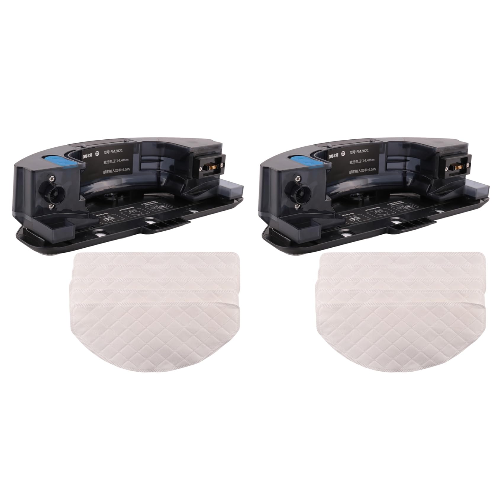 2 x zbiornik na wodę OZMO PRO system mopa do OZMO T8, T8+, T8, T9 Serier części do odkurzaczy