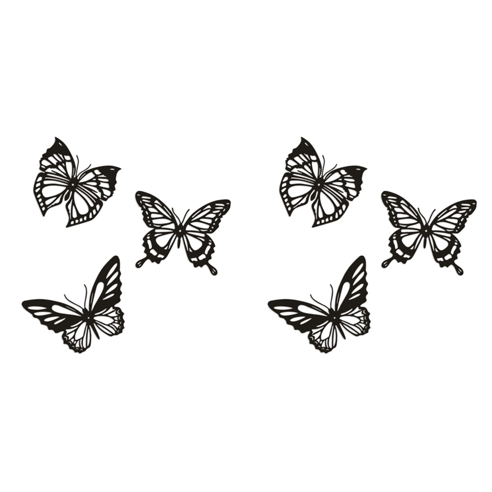 Papillon métal tenture murale pour créer une ambiance poétique chez soi