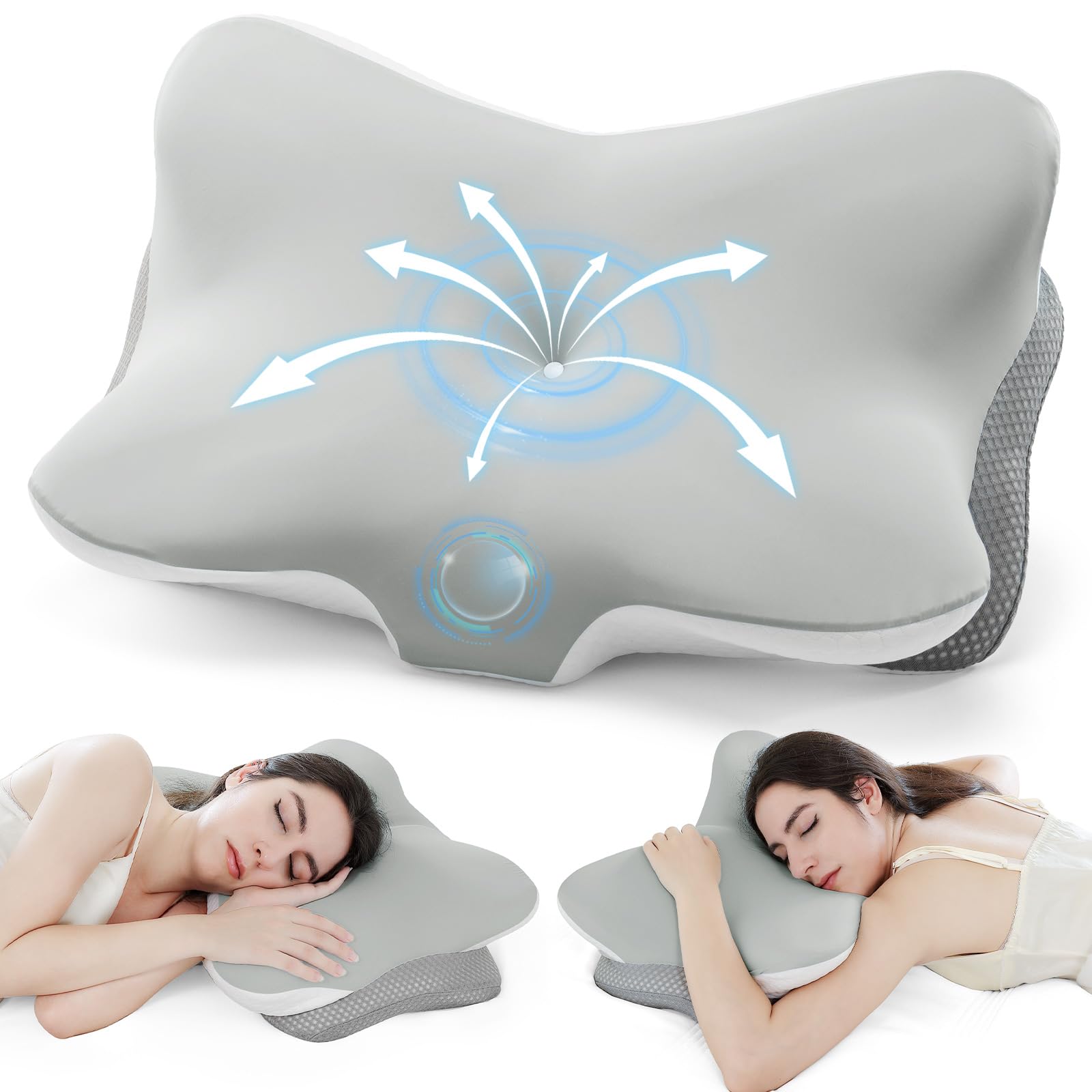 Zmarthumb Ergonomic Memory Foam Cervical Pillow