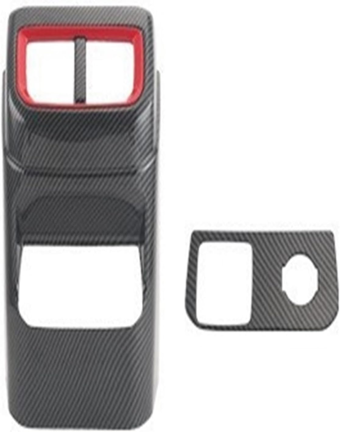 PETRELS Carbon Fiber Pattern Pattern Pattern Color Rear Air Conditioning Outlet Panel Fit for Ford Ranger T9 2023 2024 Decoration Cover Trim Car Styling Interior Car air Vent Replacement