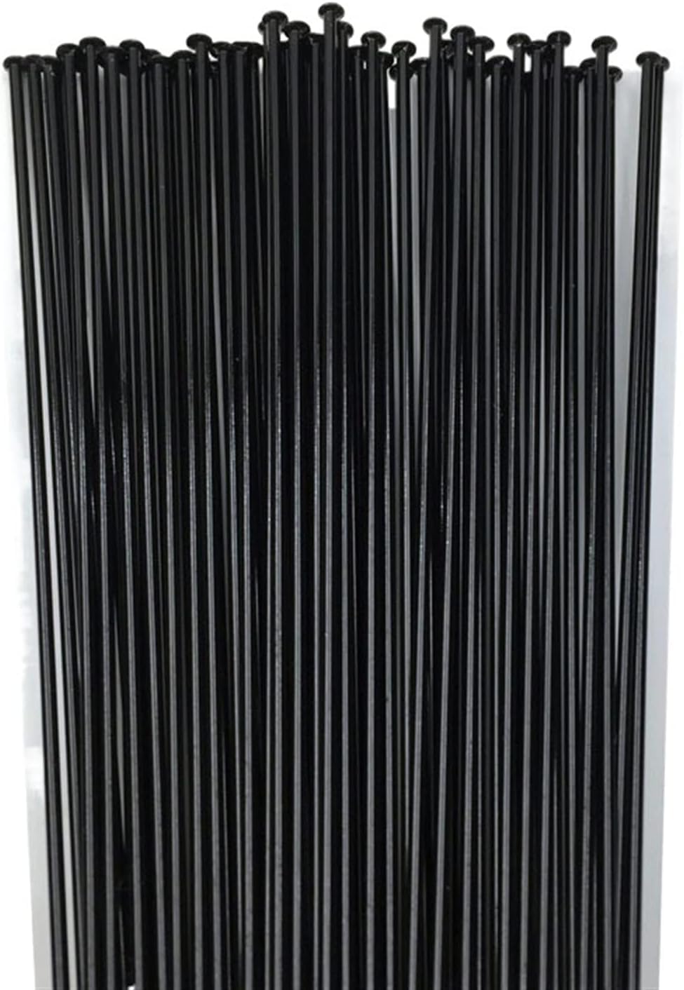 Bicycle Parts Replace Spokes, 12pcs Straight Pull 14G Black 2.0mm Diameter 304 Stainless Steel Mountain(210 Mm)