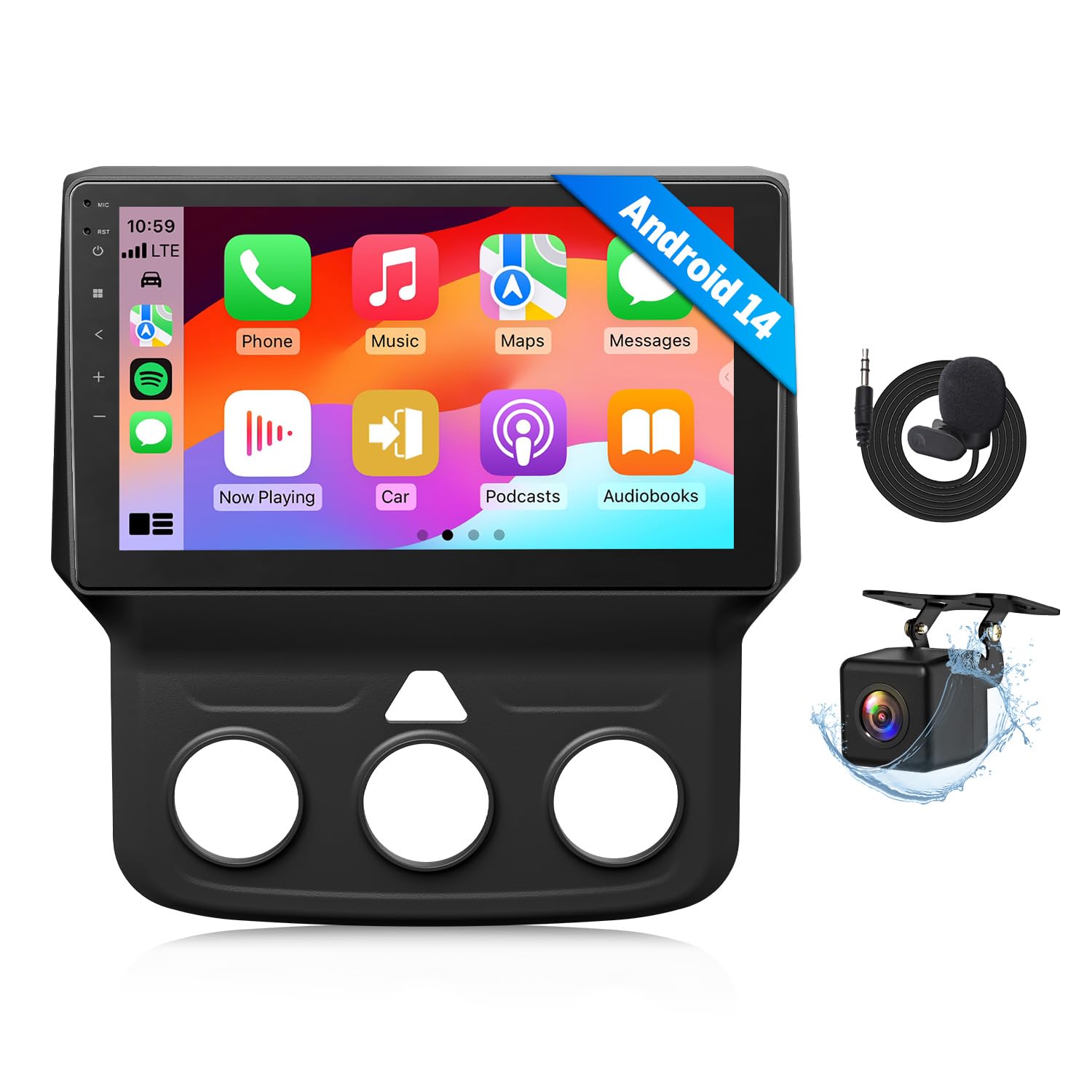 Eonon Real Android 14 Car Stereo for 2013-2018 Dodge RAM 1500/2500/3500 (Manual AC), 3GB+32GB, CarPlay & Android Auto, 9 Inch RAM 1500 Radio, Built-in DSP, Bluetooth 5.4, SWC, AM/FM-DGRMX7