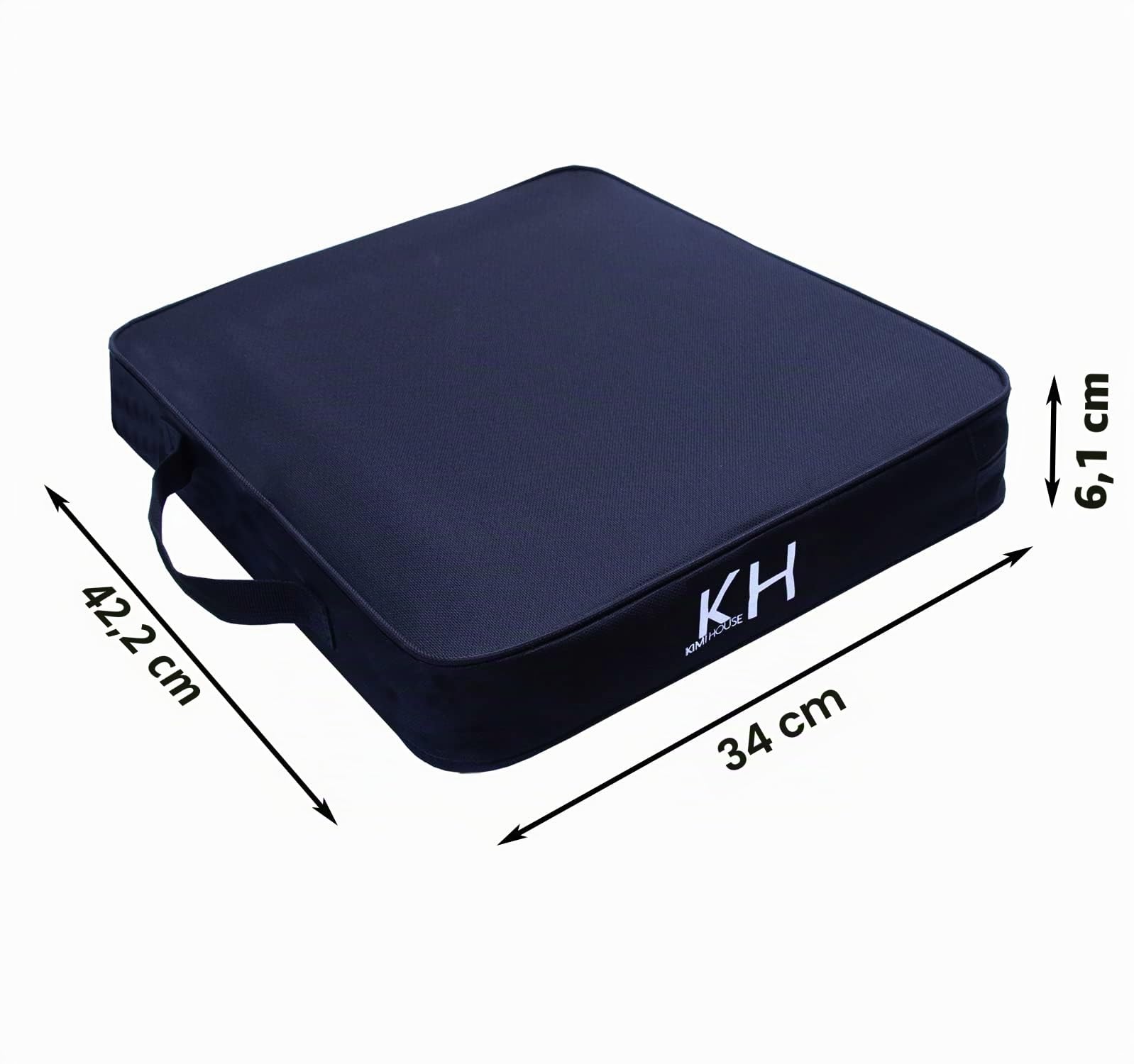 Lot de 2 Coussins de siège Noirs pour Bateau, canoë, Kayak, blanchisseur, Portable et Extra épais pour Tous Les événements en Plein air
