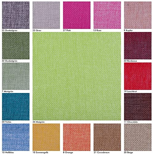 Tischläufer Leinenoptik Shabby Chic Terracotta Tischband Stoff Tischdeko 30 cm x 15 m – Ansicht 3