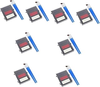 VILLCASE 8 Conjuntos De Pigmento De Maquiagem De Palhaço Preto E Branco Pintura Facial Bolsa De Maquiagem Facial Kit De Paleta De Óleo De Pintura Facial Óleo De Pintura Profissional