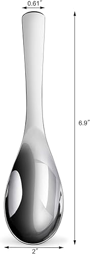 Miniatura 3 de New Star Foodservice 1029062 - Cucharas de sopa de acero inoxidable extra resistentes 18/10, juego de 12