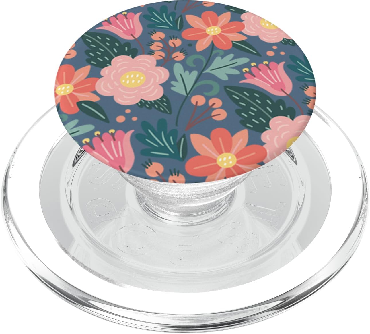 Cute Garden Botanical Colorful Floral Pattern PopSockets PopWallet for MagSafe