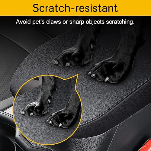 Miniatura 6 de Funda para reposabrazos de consola central compatible con Toyota RAV4 2023 2022 2021 2020 2019 y 2021-2023 RAV4 Prime de piel sintética para