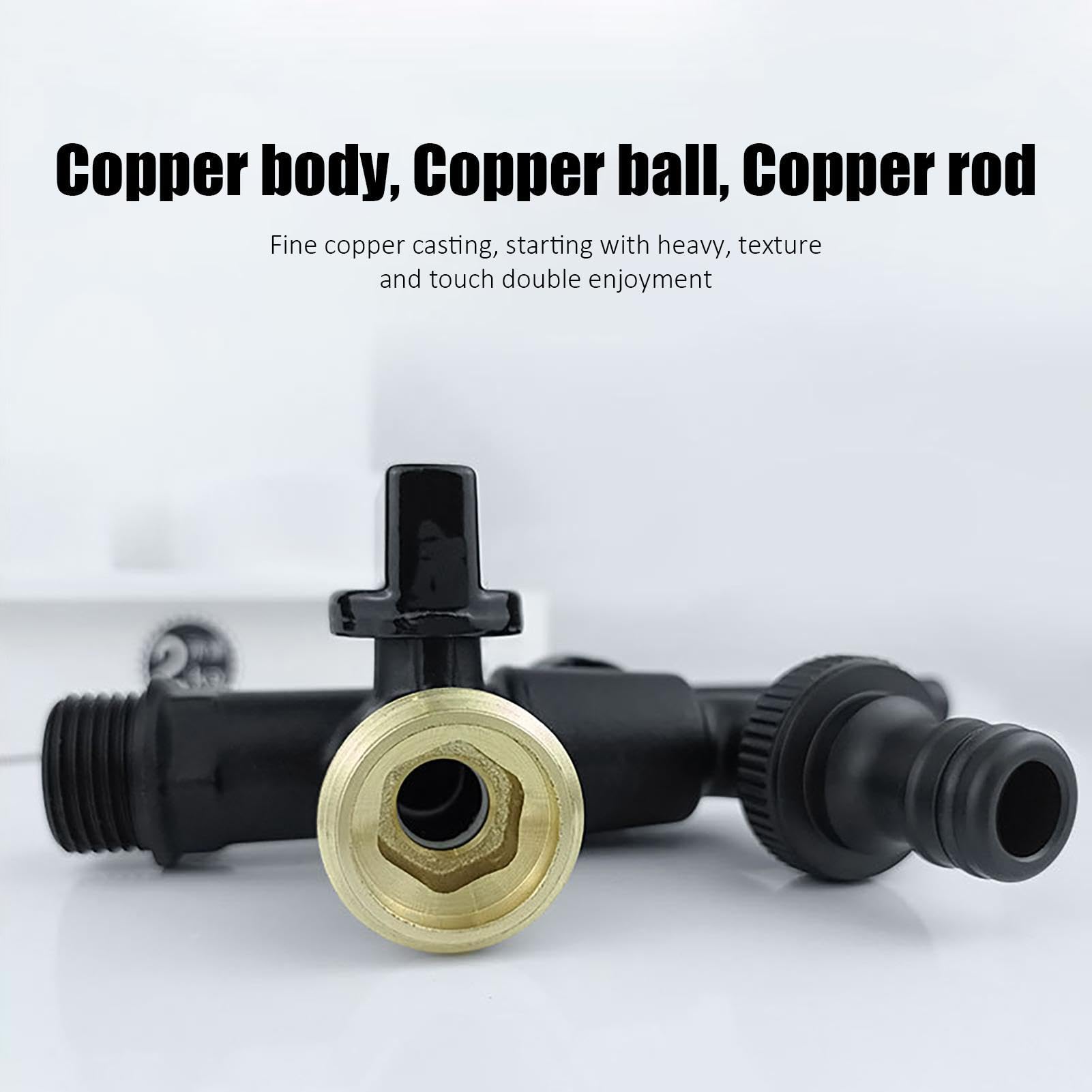 Divisor de manguera de jardín de 1/2 pulgada, conector de grifo de doble salida para sistemas de riego y herramientas de jardín, babero de manguera para exteriores para un riego eficiente