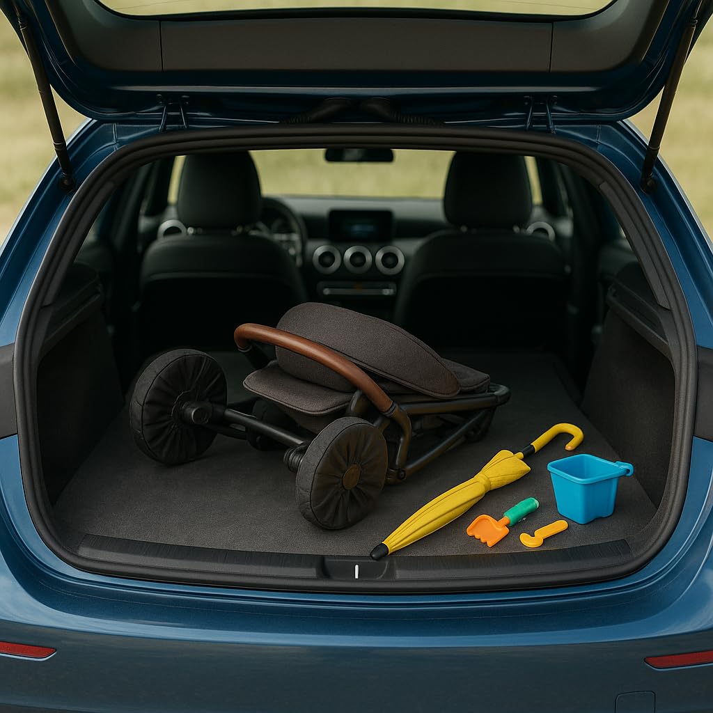 Zamboo Fundas Protectores de Ruedas para Cochecito | 4 Cubiertas Universales Impermeables para Rueda de Carrito Bebé | Antisuciedad para Casa y Coche | Lavables | Ajuste Seguro | Negro