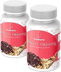 Hibisco com Ginseng 120 Cápsulas Greenora (Kit 2)