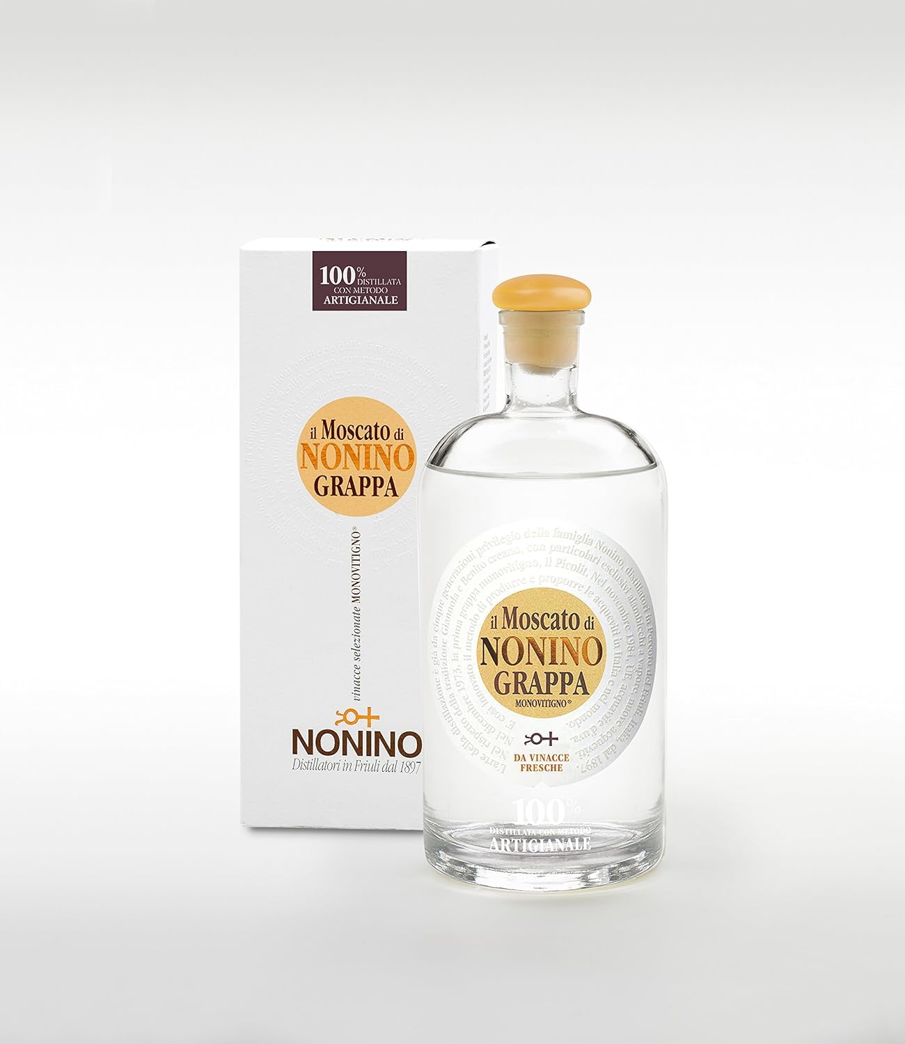 Nonino Il Moscato Monovitigno Grappa in Geschenkpackung (1 x 0.7 l)