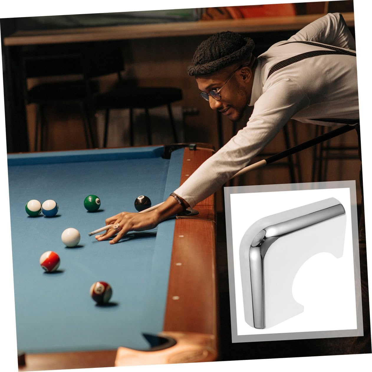 2pcs Billiard Table Corner Guards Corner Protectors for Pool Tables Easy Installation Hardware Accessories for Home and Bar Use