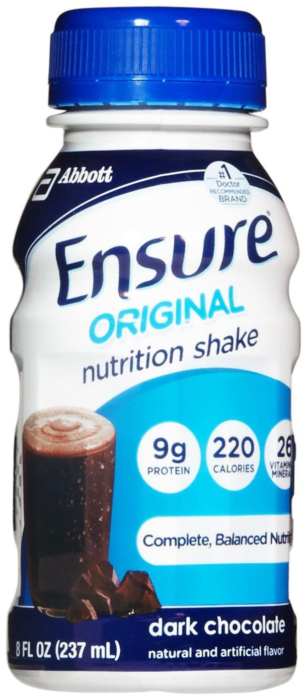 Ensure Original Nutrition Shake Dark Chocolate - 6 CT (Packaging May Vary)