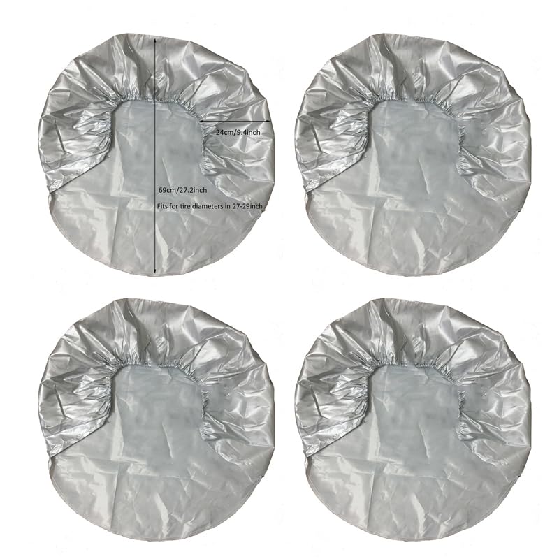 Borsa per Pneumatici 2/4pcs copertura di protezione del pneumatico pneumatico della ruota for RV Camper Camper Touring 27-29 pollici rimorchio cappuccio protettivo impermeabile all'ombra (Color : 4pc