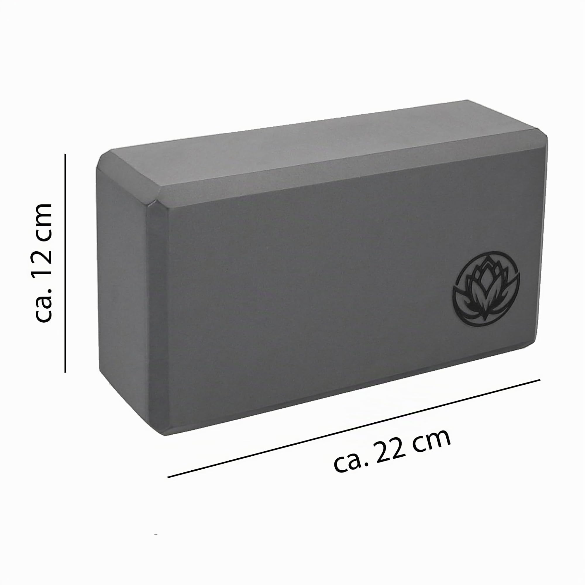 VonBueren Blocchi da Yoga | Blocchi yoga in EVA | 22 x 12 x 7,5 cm per blocco | Accessorio yoga per donne e uomini | Mattoncino per Pilates