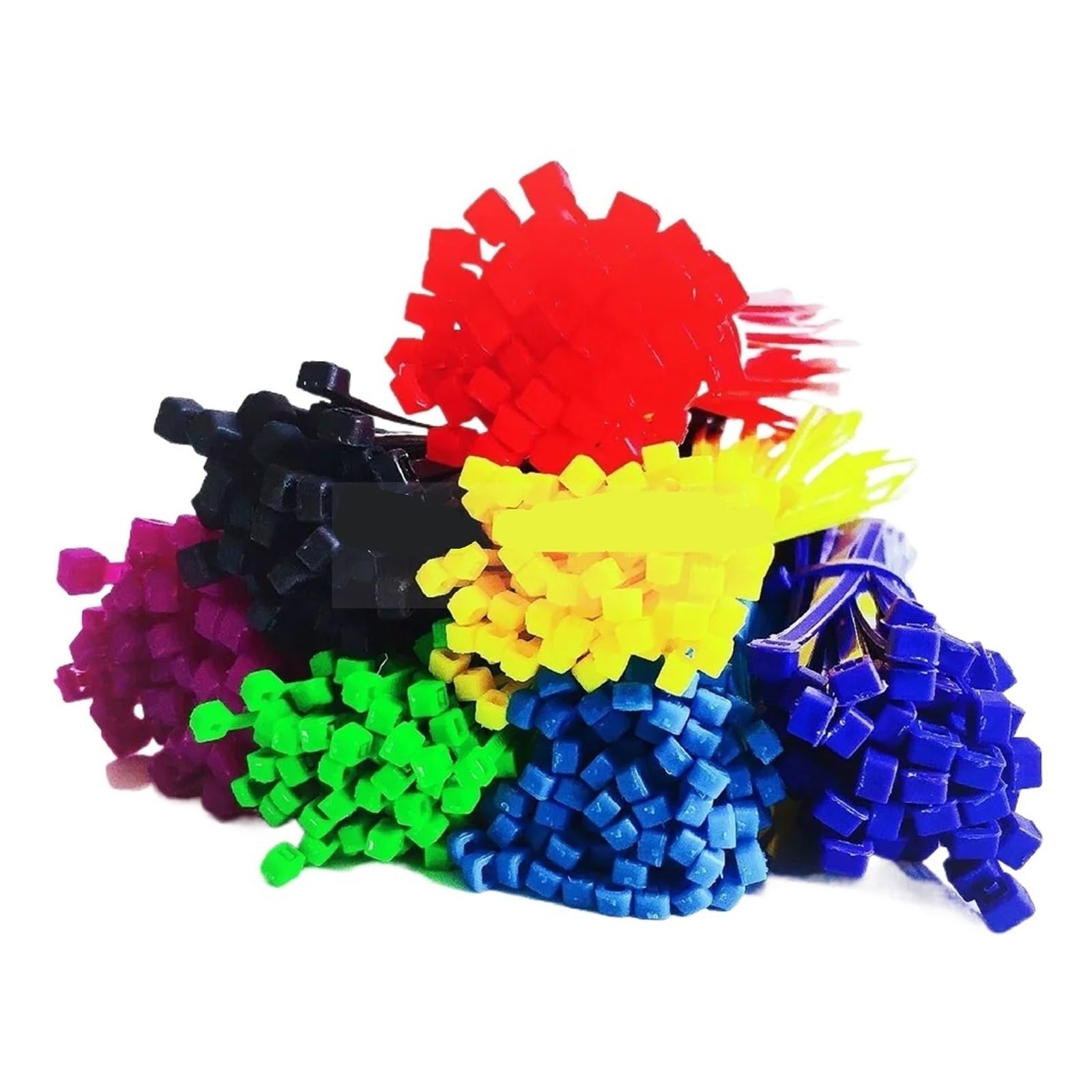Fascette per Cavi 500 Pezzi Fascette Colorate Fascette for Cavi in ​​plastica Fascette for Cavi autobloccanti fermacavi elettrici in PVC Nylon organizzatore for Cavi(Black,5x300mm)