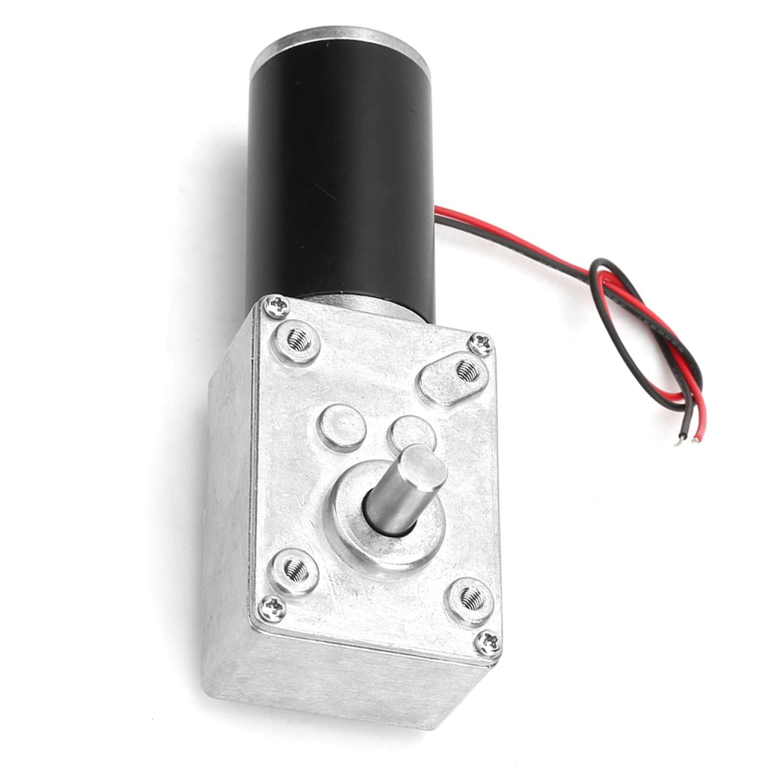 Motoriduttore a Vite Senza Fine 12V 12 RPM, Motore Elettrico a Riduzione di Velocità con Cuscinetto a Sfere, Alta Coppia, 8 mm, per Automazione Industriale e Applicazioni Industriali