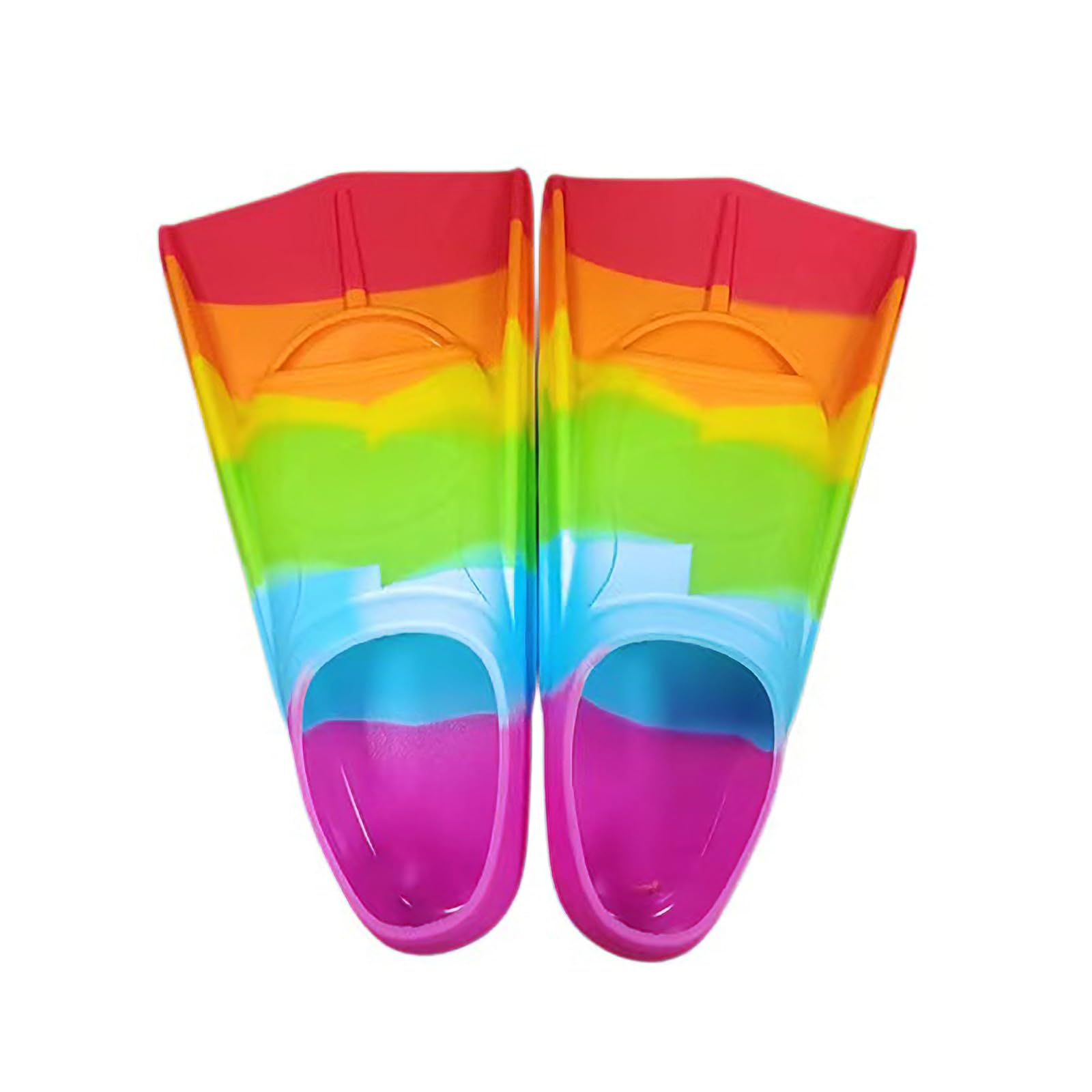 GTYLF Silicones Fin Swim Training Snorkels Short Diving Flippers for Enhances Propulsion and Faster Swimming Speeds