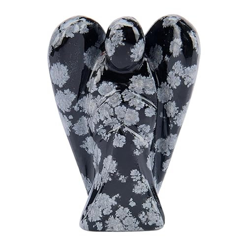 Miniatura 146 de Estatua de ángel de angelita de 2 pulgadas, hermosa piedra preciosa de ángel de la guarda, ángel de cristal natural, tallados a mano para promover