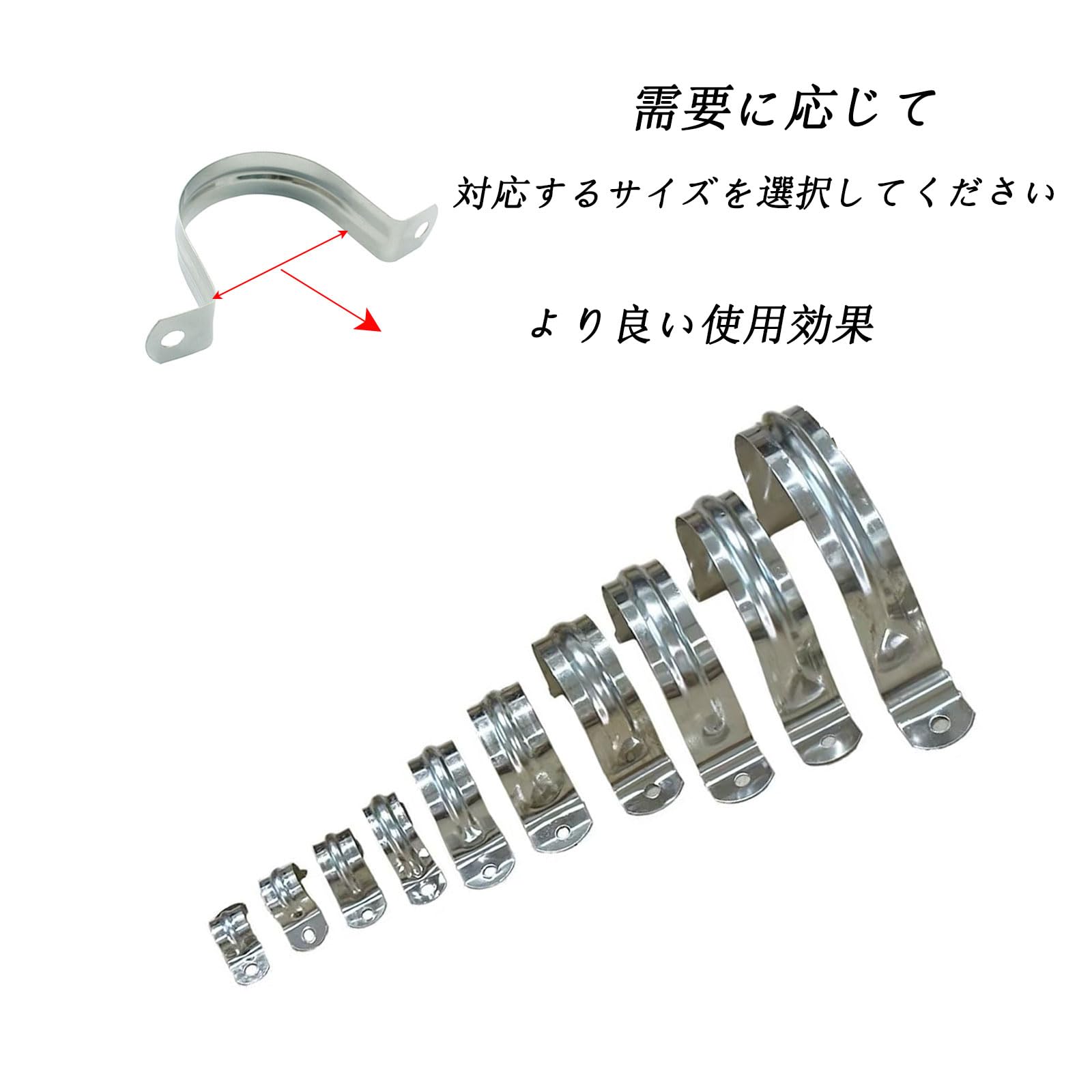 Amazon | FUYUERO ステンレスサドルバンド単管パイプ サドルバンド 