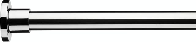 Croydex Superline Stainless Steel Modular Shower Rod Kit with Ceiling Support and Curtain Rings Can Be Fitted L-Shaped, Large L-Shaped, U-Shaped or Straight