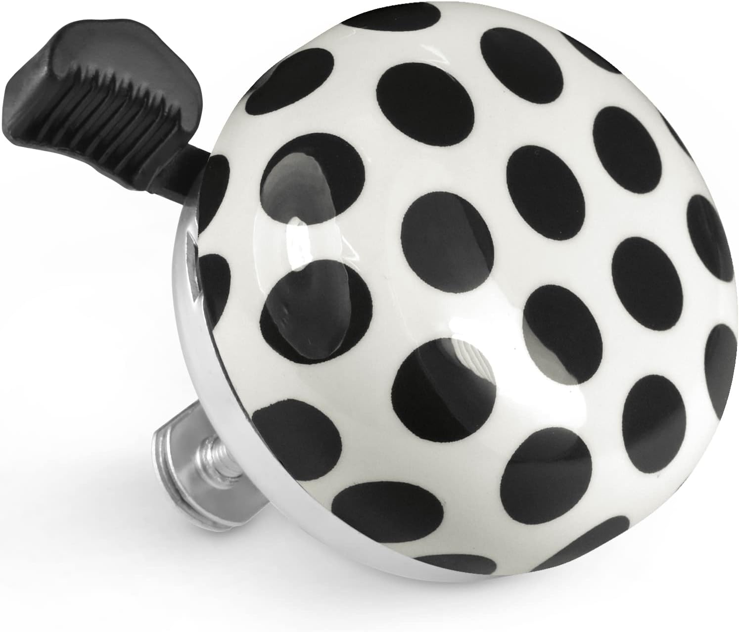 MARQUE Beach Cruiser Bike Bell – Classic Bicycle Bell Design for Adults and Kids with Traditional Ring Sound (Polka Dot Black) : Sports & Outdoors