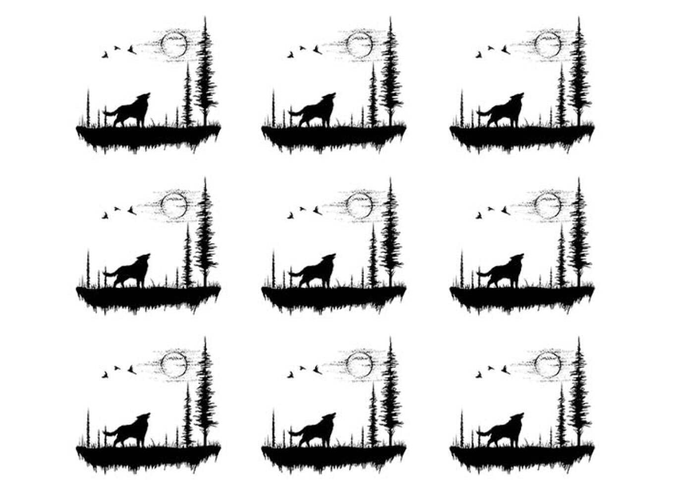 Moon Valley Wolf Pine Trees 18 pcs 1