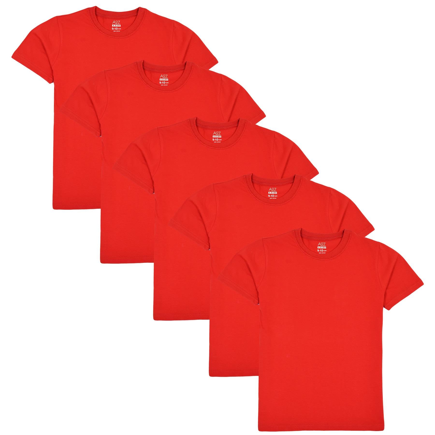 A2z 4 Kids Boys Red Kids Union Jack T Shirt Girls - T Shirt Pl 5 Pack 11-12
