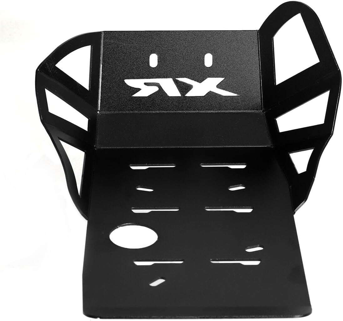 Aluminum Front Skid Plate Lower Engine Bash Cover Guard Protector Compatible with XR650L XR 650L 1992-2024 XR600R XR 600R 1989-2000 (Black)