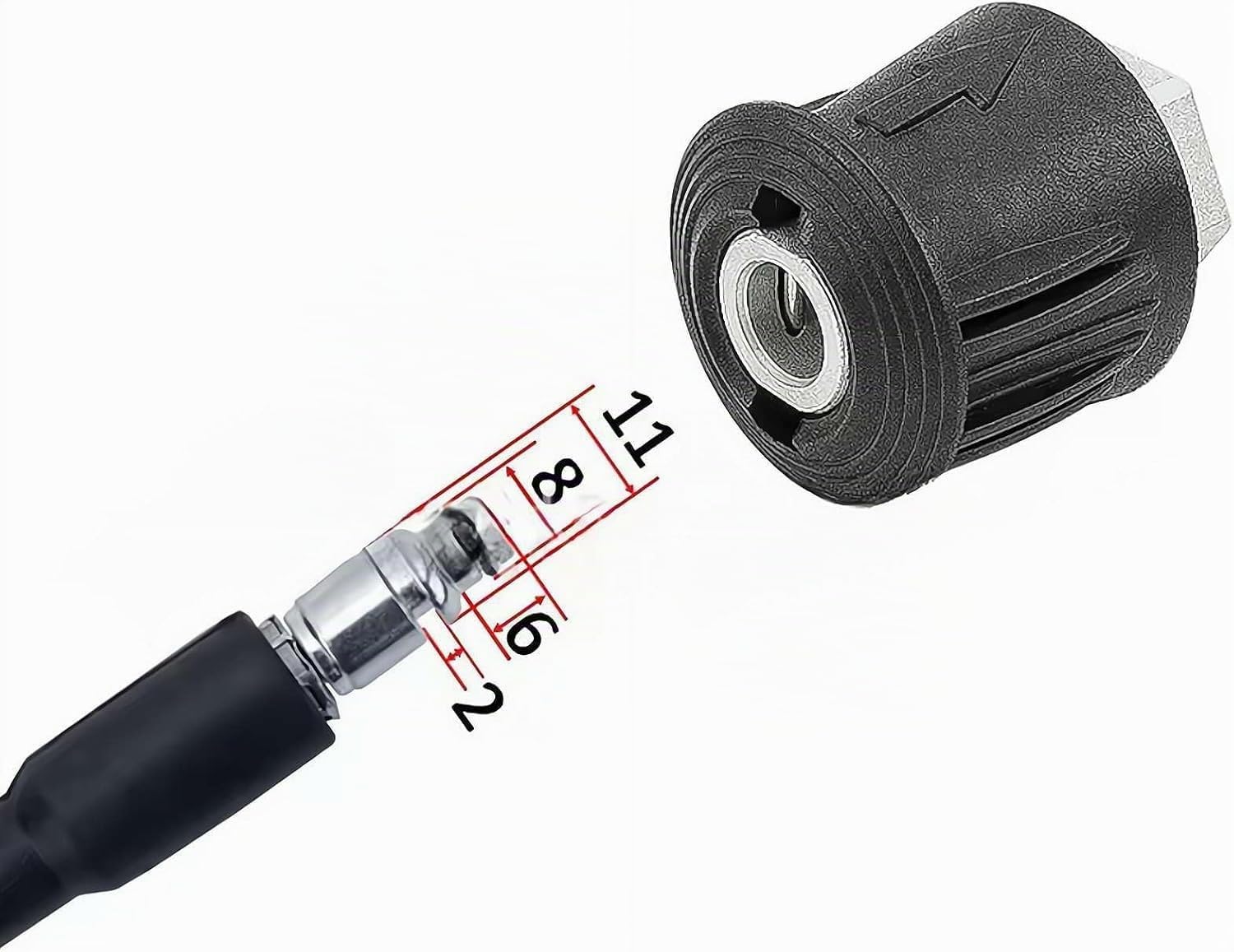 YUET Acoplador Rápido de Alta Presión para Pistolas, Adaptador de Conector de Manguera para Nilfisk/Bosch, Arandela de Alta Presión, Acoplamiento de Tubería de Montaje