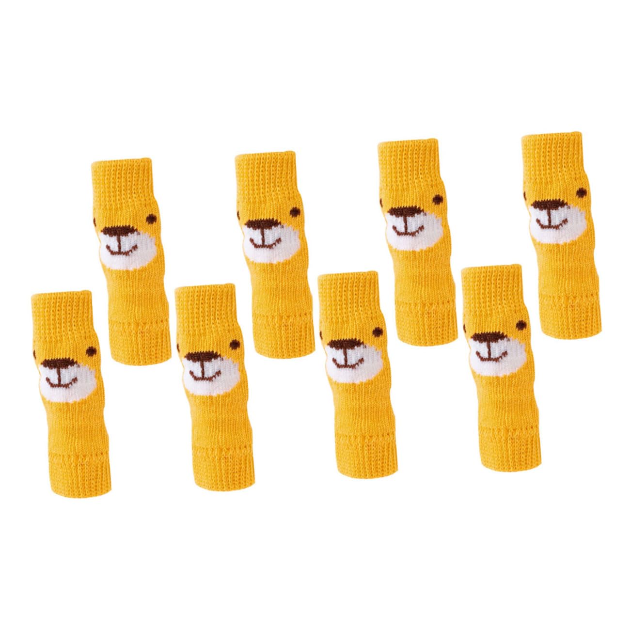 Happyyami Knee High Socks for Dogs Dog Leg Warmers -Slip Chihuahua Leg Sleeves 2 Sets Pet Socks