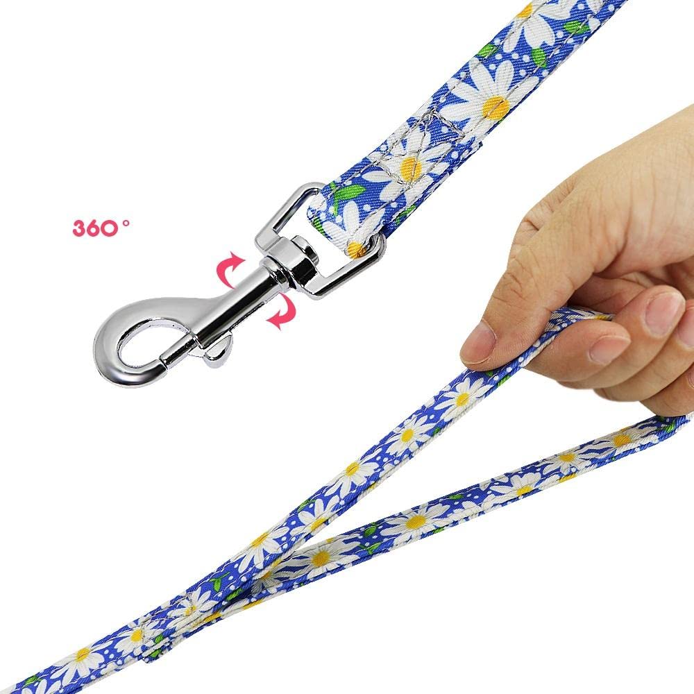 Arnés de Malla de Nailon con Estampado de Plomo para Perros y Gatos pequeños, Conjunto de Correa y Chaleco Reflectante Acolchado Suave DM, transportador de Perros (D, L)