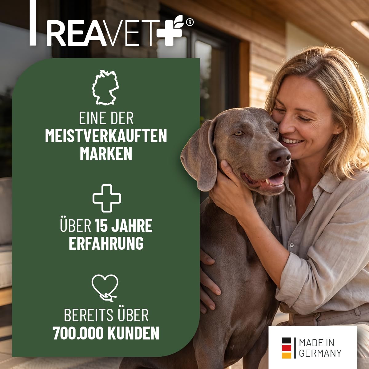 REAVET HYPOCONCEPT sucha karma dla psów, jeleń – receptura pojedynczego białka, 12,5 kg, bez zbóż i bez cukru, sucha karma dla wszystkich psów i ras, również dla wrażliwych psów i przyjazna alergikom