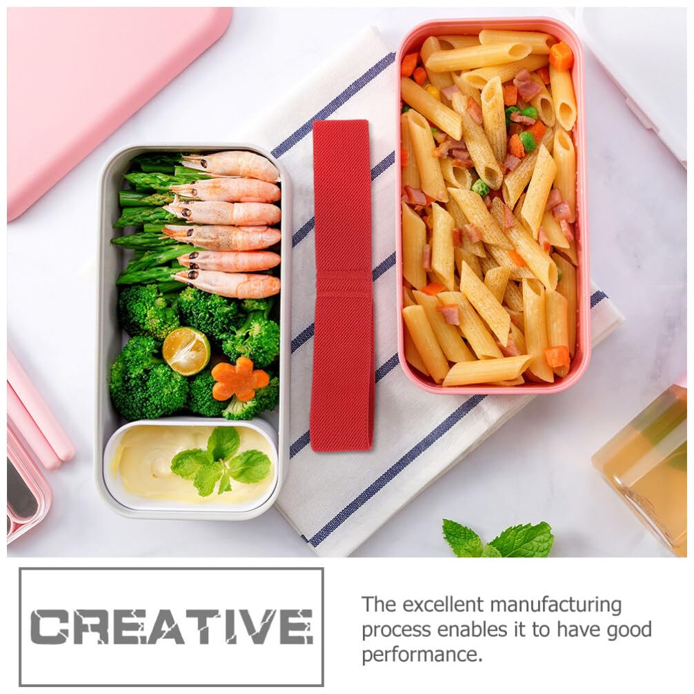 PRETYZOOM Cinghie Elastiche Per Contenitori Per La Preparazione Dei Pasti 4 Pezzi Per Bento Lunch Box Tenuta Forte
