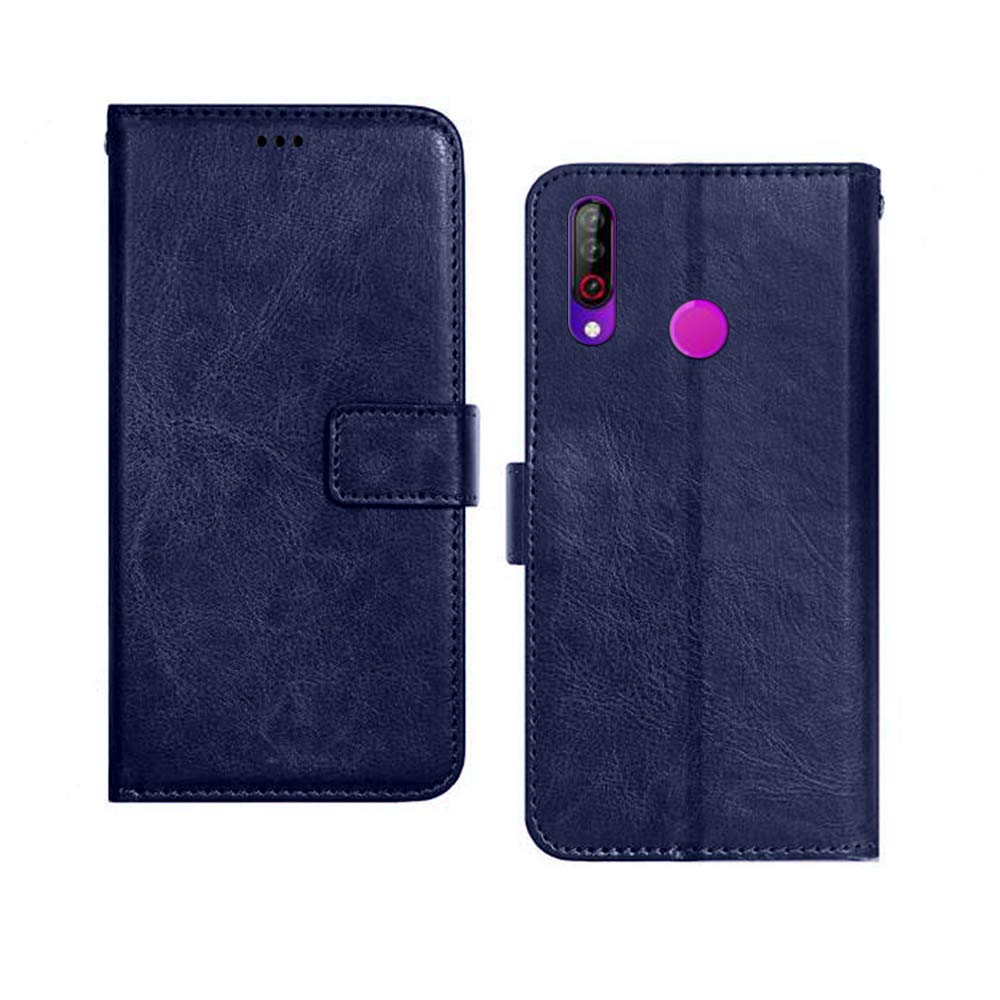 Inktree LG W30 Flip Case | Premium Leather Finish | with Card Pockets | Wallet Stand |Complete Protection Flip Cover for LG W30 - Blue (B08XQYDKBM) Amazon Price History, Amazon Price Tracker