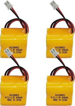 D-2/3AA400MAH 4.8V Ni-CD Battery Replacement for CUSTOM-196, MK Power MH29673, Dantona BL93NC484, OSA162 Exit Sign Emergency Light 4 Pack