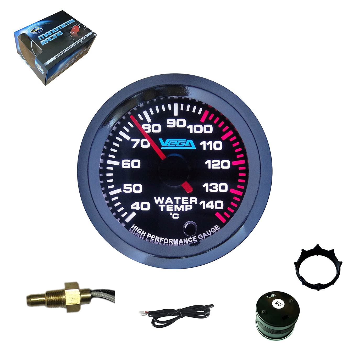 VEGA Manomètre haute précision température d'eau 40-140°C 7 couleurs 52 mm