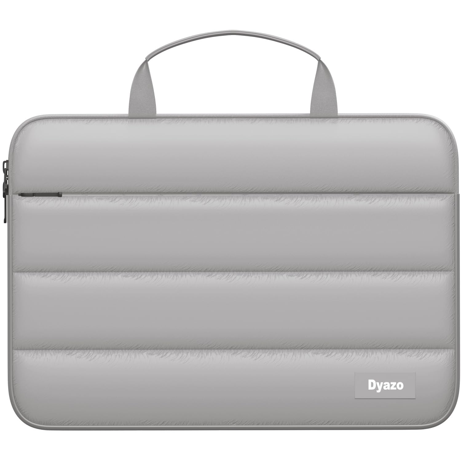 Dyazo 15.6 Inch Fluffy Laptop Sleeve Bag | Soft Padded Protective Case with Handle & Front Pocket | Water-Resistant Cover | Compatible for MacBook, HP, Dell, Lenovo, Acer, Asus & Other Notebook (Grey)