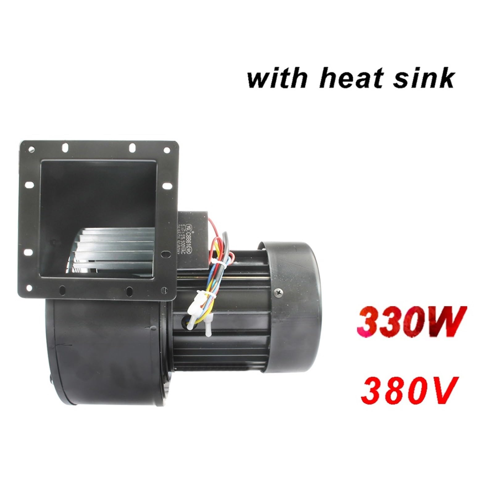 Ventilatore centrifugo di piccola frequenza di potenza 150FLJ7/5 220V 380V 320W 330W ventilatore di raffreddamento industriale (380V con dissipatore di calore, AU)