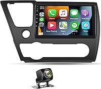 Vista 1 de Radio de coche estéreo para Honda Civic 2013 2014 2015 2016 2017 Android 11 pantalla táctil multimedia Radio Bluetooth Apple Carplay Andriod Auto