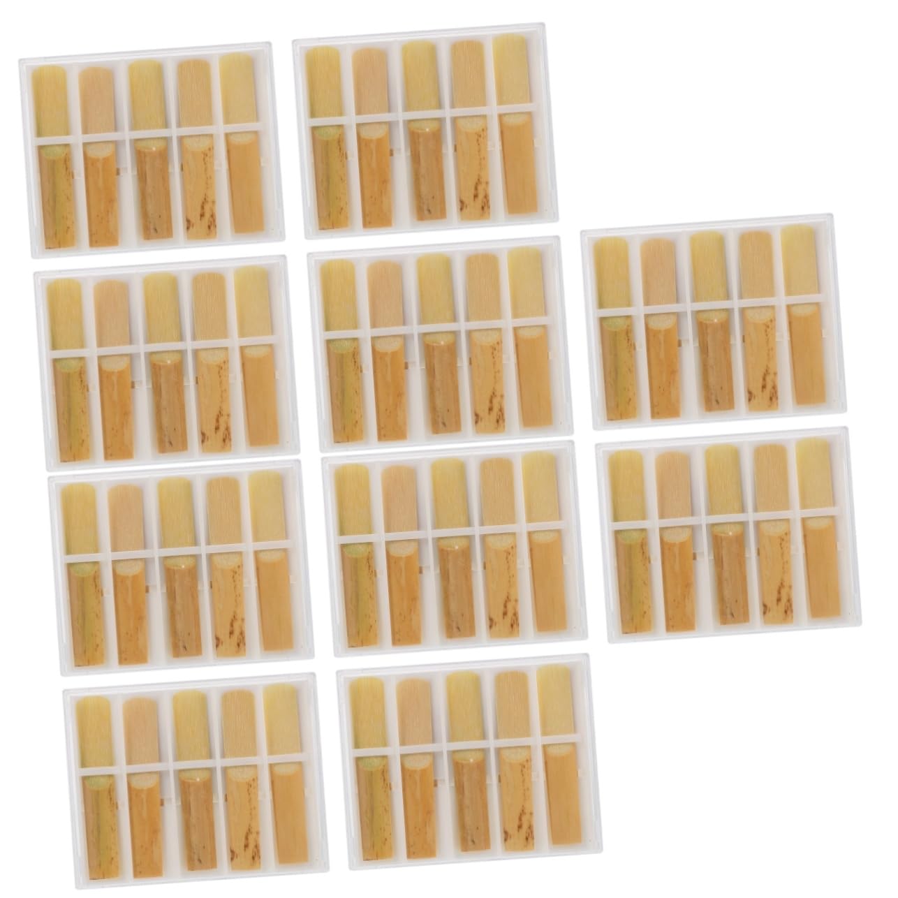 VICASKY 50piezas Reeds De Clarinete De Accesorios De Instrumento Musical Reeds Tradicionales Para Músicos Herramienta De Silbato Portátil
