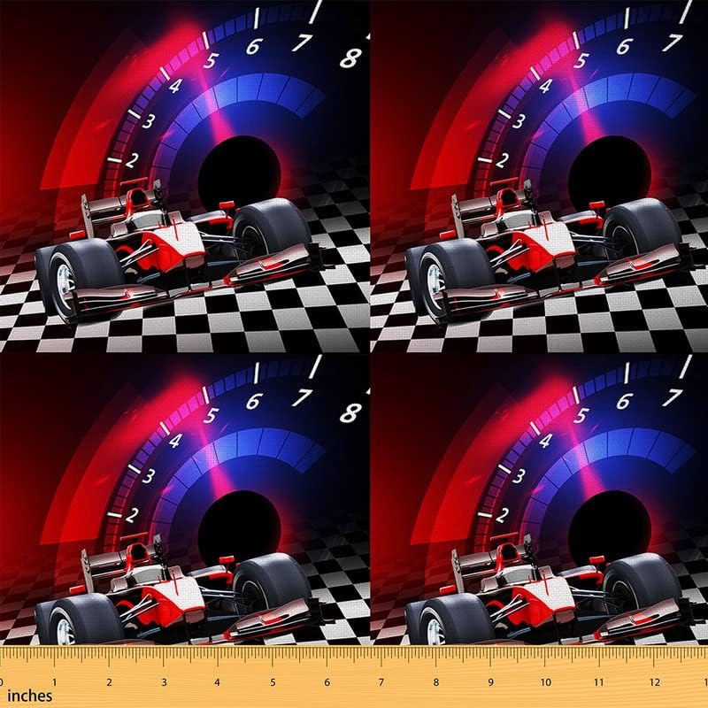 The Yard - Tela fresca para tapicería de autos deportivos de velocidad para exteriores, tela decorativa para deportes extremos para proyectos de