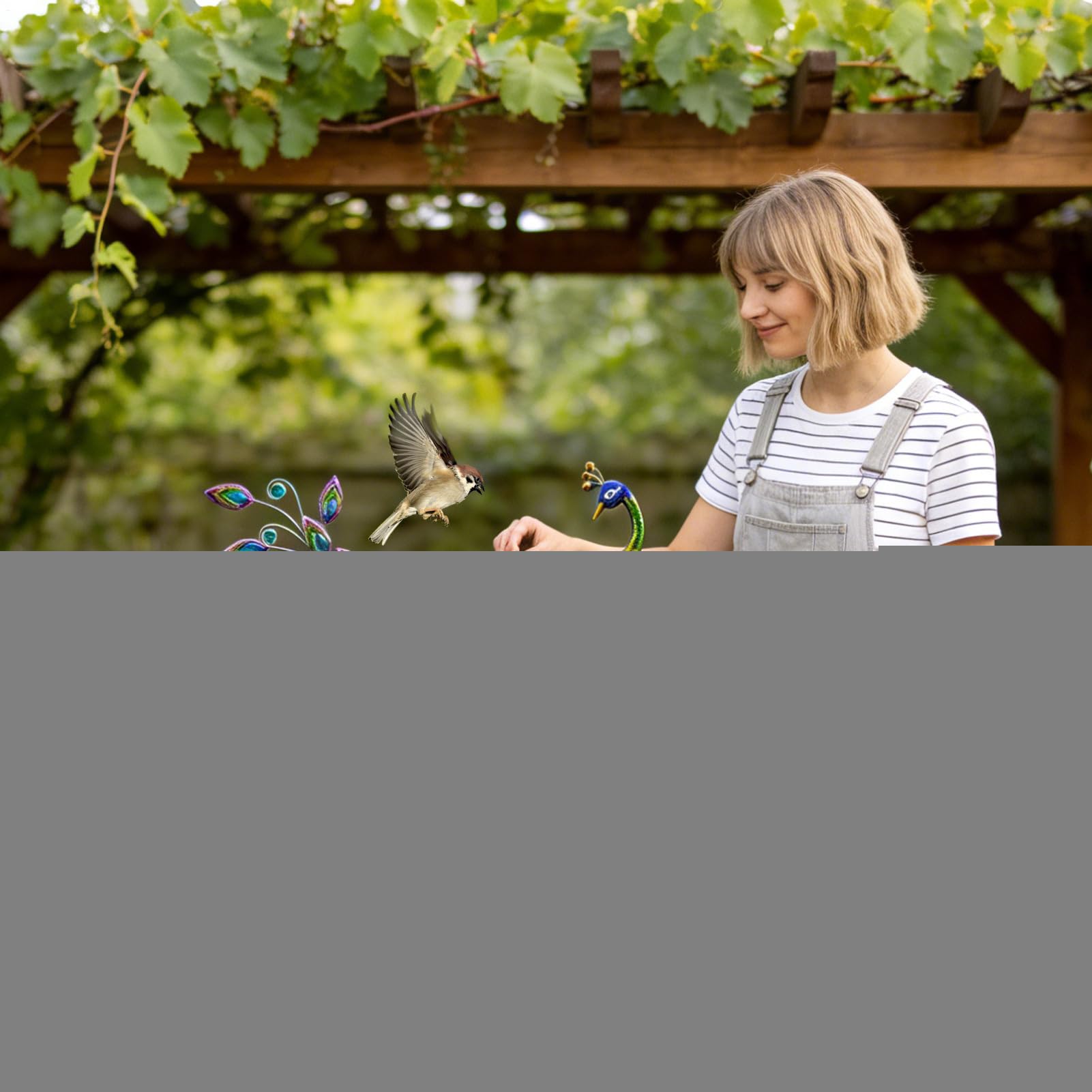 Bebederos para Aves Y Pájaros Bandeja De Metal Resistente A La Intemperie | Bebedero De Aves Resistente A La Intemperie Para Balcón Terraza Patio Jardín Césped Decoración Co