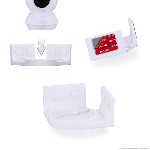 Miniatura 7 de Soporte de pared de esquina para cámara de seguridad inteligente Tapo PanTilt (C200 y C210), soporte de diseño personalizado, reduce puntos ciegos y