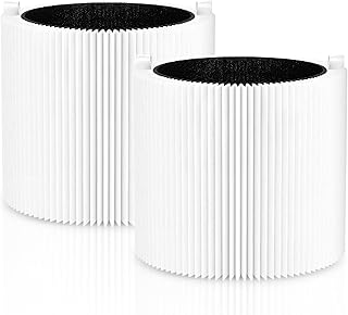 Blue Pure 411i Max and 411a Max Replacement Filter Compatible with Blueair Air Purifier 411i Max and 411a Max, Blue Pure F4MAX, Particle and Activated Carbon, 2 Pack
