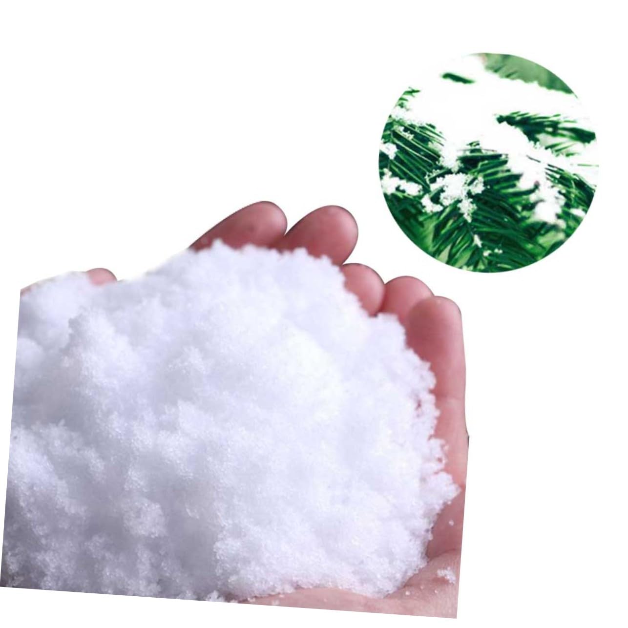 Neige Artificielle Blanche 500g Poudre Douce pour Décoration de Noël et Fêtes D'anniversaires